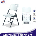 foldable design white plastic outdoor chair for garden